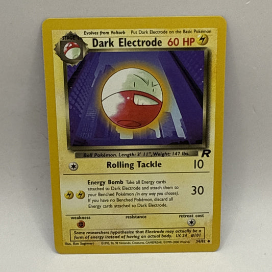 DARK ELECTRODE - Team Rocket - 34/82 - Uncommon - Pokemon Card - Unlimited - LP