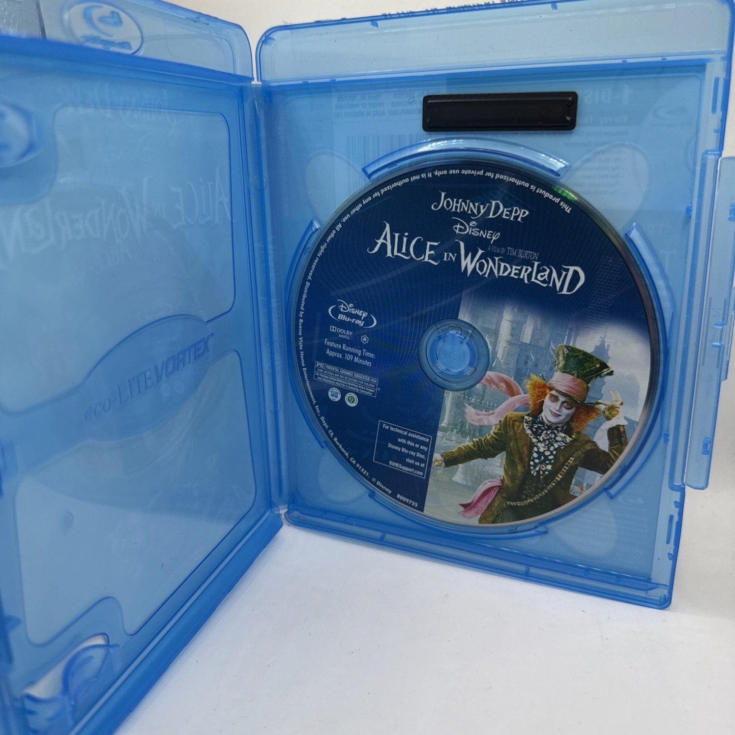 Alice in Wonderland (Blu-ray Disc, 2010) Tim Burton Disney Movie