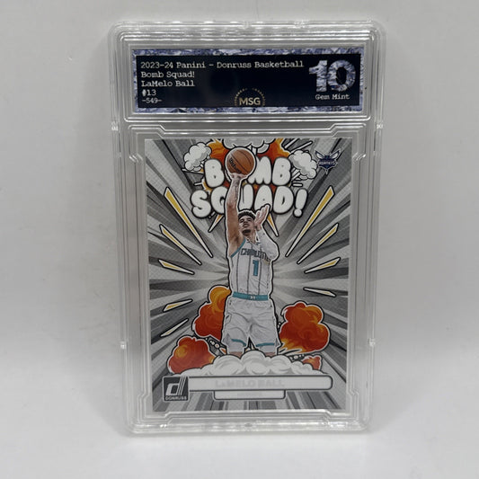 2023-24 Panini Donruss - Bomb Squad LaMelo Ball #13 Graded 10 NBA Hornets