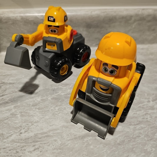 CAT Junior Crew Fix-It Fleet Bulldozer With Noise & Excavator - No Toy Drill