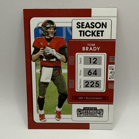 2021 Contenders TOM BRADY #91 Season Ticket Tampa Bay Buccaneers