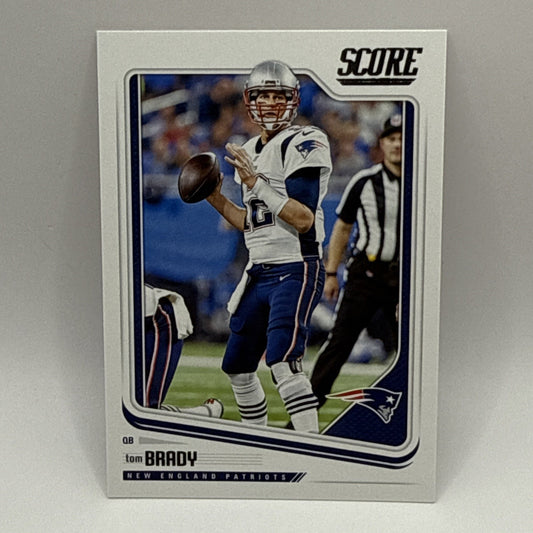 2018 Score Tom Brady Base Card #206 HOF QB THE GOAT! MVP