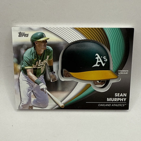 2022 Topps Update Sean Murphy Commemorative Batting Helmet Card #BH-SM Athletics