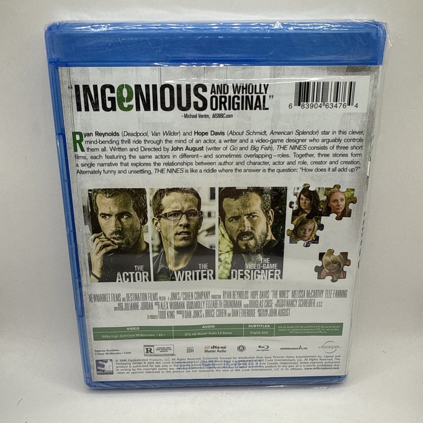 The Nines 2006 (Blu-ray, 2020) Ryan Reynolds Hope Davis NEW SEALED Movie