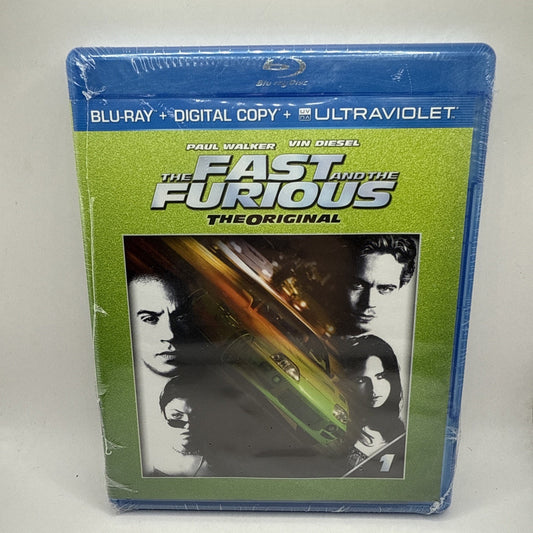 The Fast and the Furious Blu-ray The Original Car Racing Movie Action New Sealed