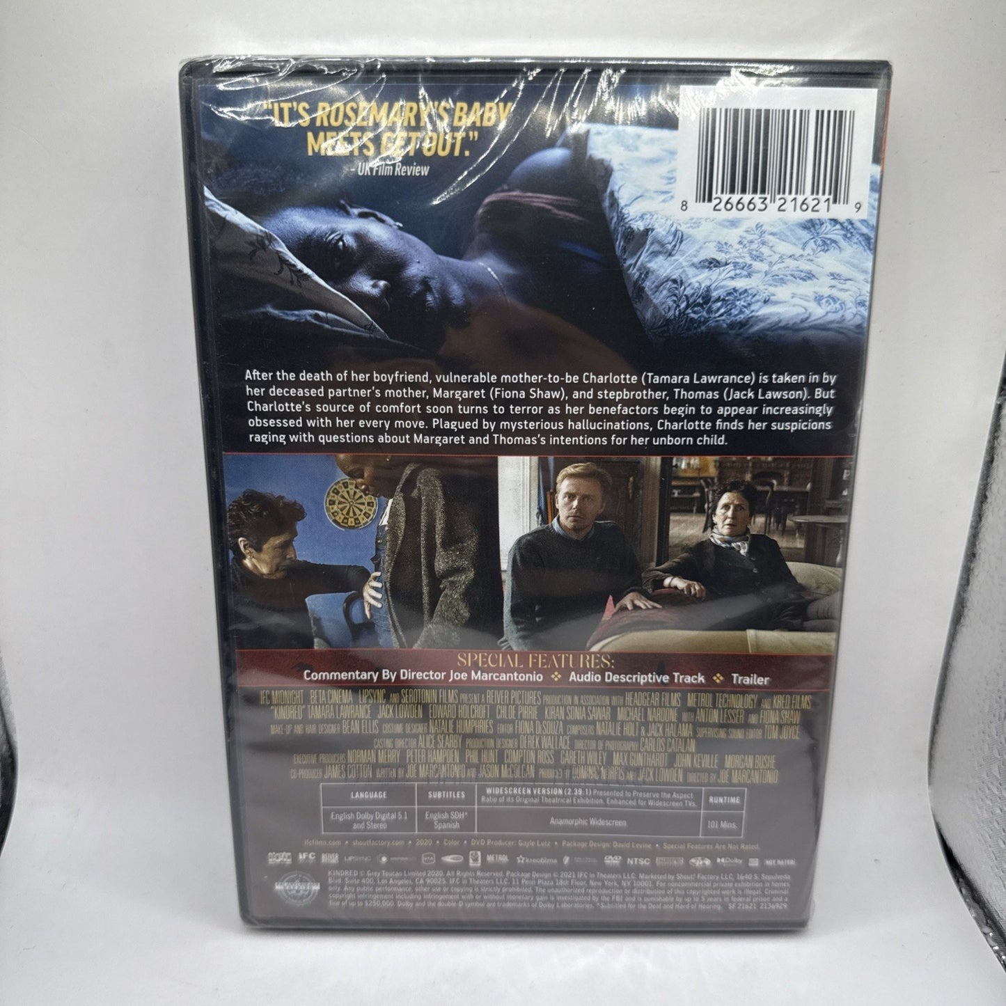 Kindred [DVD] NEW & Sealed - Tamara Lawrence, Jack Lowden, Fiona Shaw - Horror