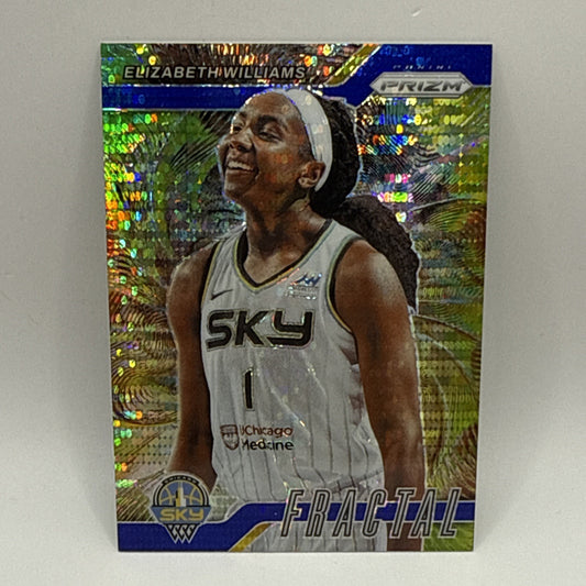 2024 WNBA Prizm Elizabeth WIlliams Fractal /199 Sky Basketball Pulsar Foil Card