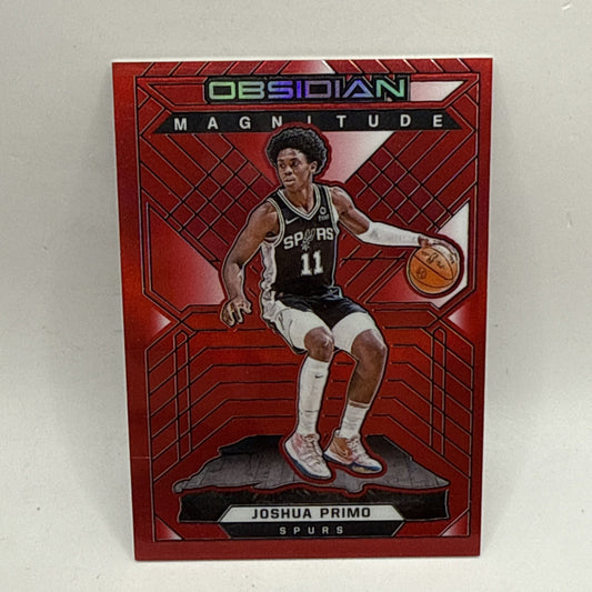 2021-22 Panini Obsidian Joshua Primo Magnitude Red Flood Electric Etch #35