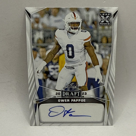 2023 Leaf Draft Football Owen Pappoe BA-OP1 Rookie Auto NFL Arizona Cardinals