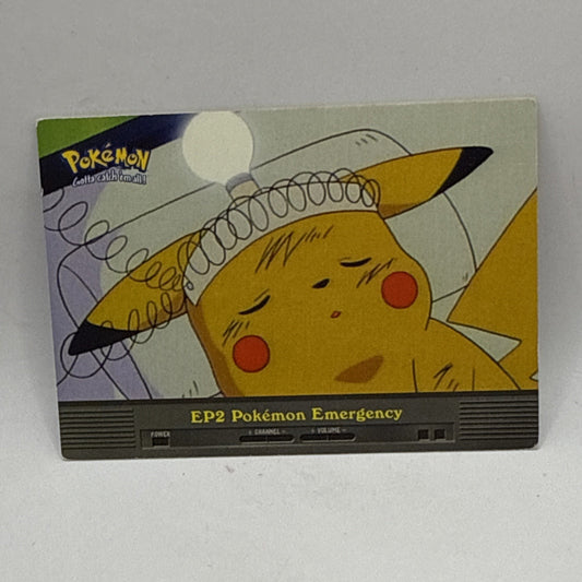 EP2 Pokemon Emergency - TV Animation Edition - Pokemon Topps Card Blue Logo