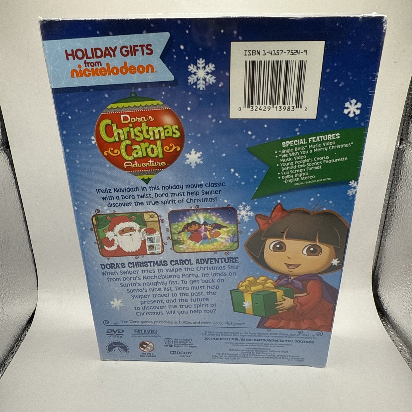 Dora the Explorer: Dora's Christmas Carol DVD NEW Nickelodeon Holiday Gifts