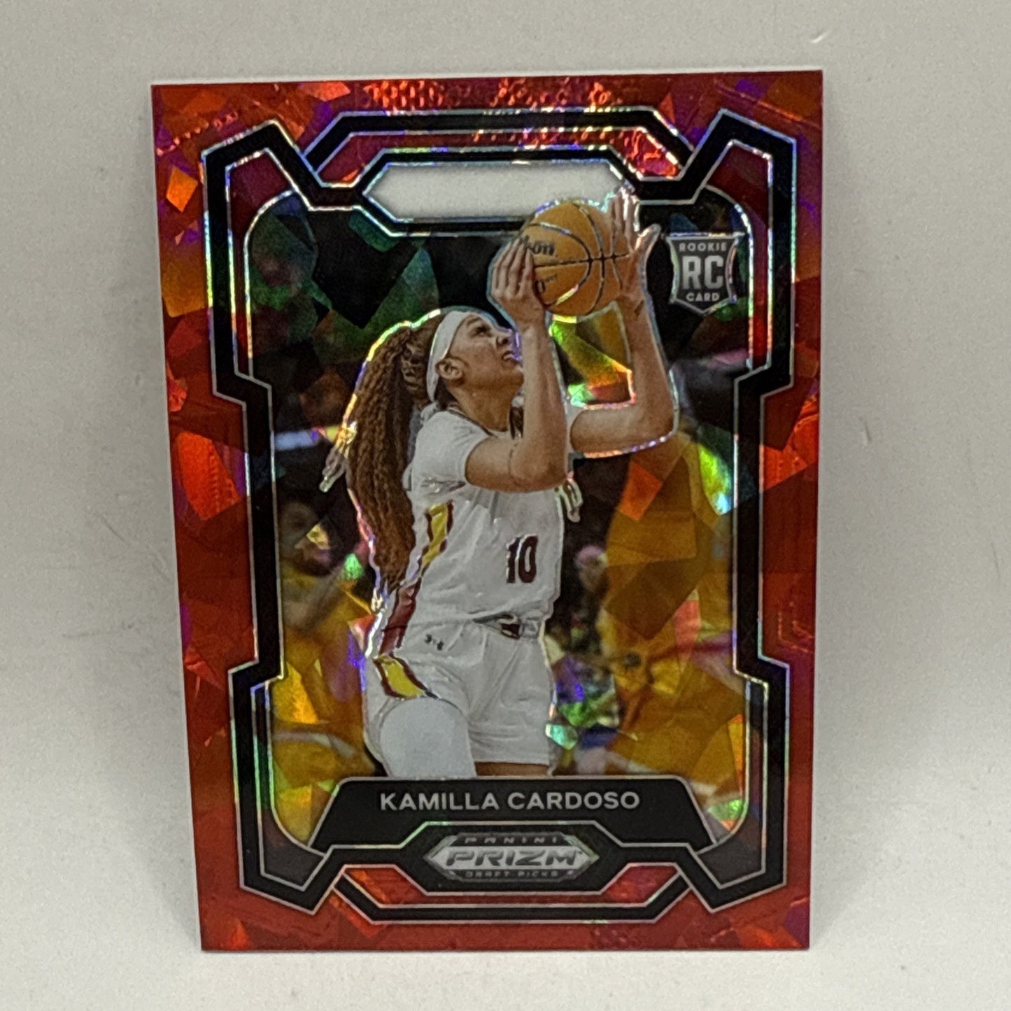 2024 Panini Prizm Draft Picks #59 Kamilla Cardoso Prizms Red Ice WNBA