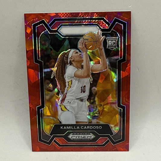 2024 Panini Prizm Draft Picks #59 Kamilla Cardoso Prizms Red Ice WNBA