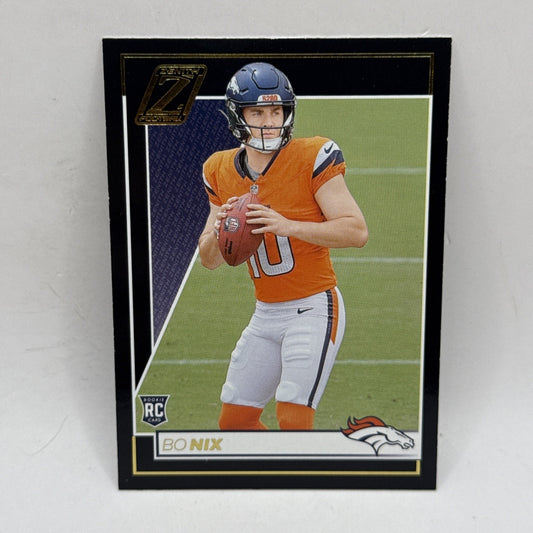 2024 Panini Zenith Bo Nix RC #109 Denver Broncos NFL Rookie QB Card