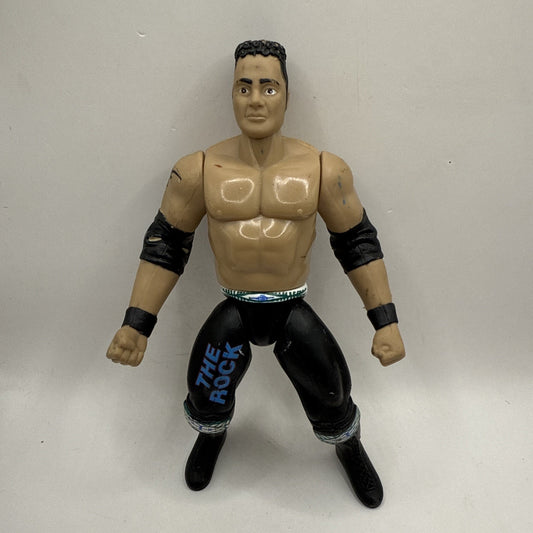 1997 Jakks Pacific WWF Wrestle Mania Rocky Maivia The Rock Figure 6 inch