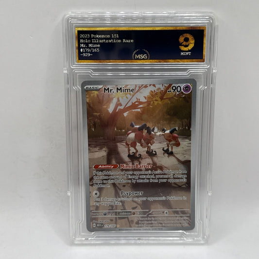 2023 Pokemon S&V 151 MR. MIME Illustration Rare 179/165 Graded 9 Mint Tcg Card