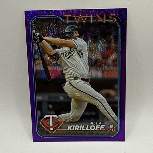 Alex Kirilloff 2024 Topps #148 Purple Holofoil SP /799 Minnesota Twins MLB