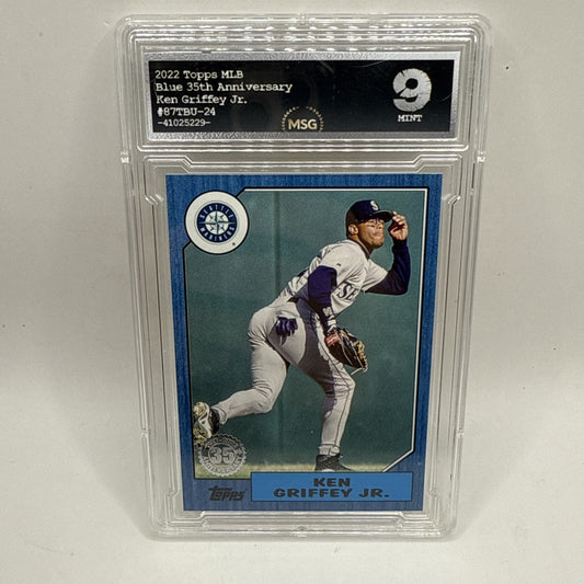 2022 Topps Update '87 Topps Blue #87TBU24 Ken Griffey Jr. Graded 9 MLB