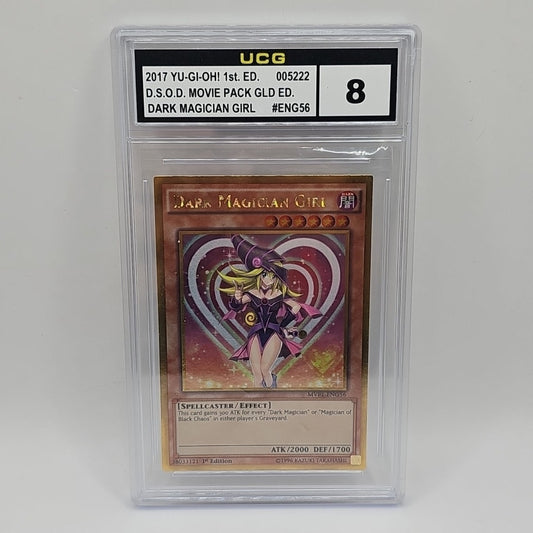 2017 Dark Magician Girl MVP1-ENG56 Gold Rare - 1st Edition Graded 8 Yugioh Tcg