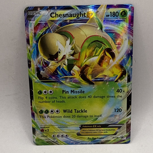 Chesnaught EX XY18 Pokemon 2014 Black Star Promo Tcg MP Card Collectible