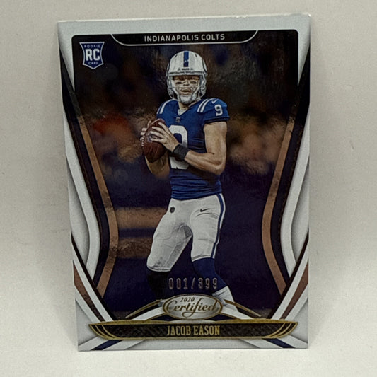 2020 Panini Certified Jacob Eason White Parallel RC #113 - SP /399 - 1st Print!