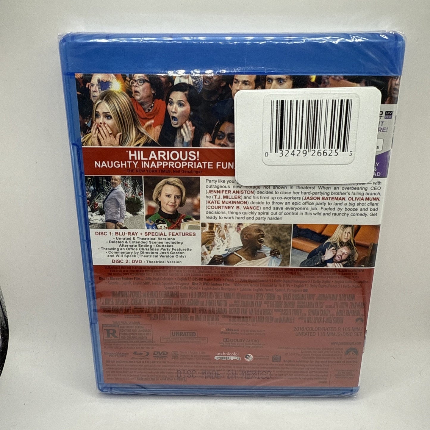 Office Christmas Party (Blu-ray) Brand New Factory Sealed Movie - Unrated Comedy