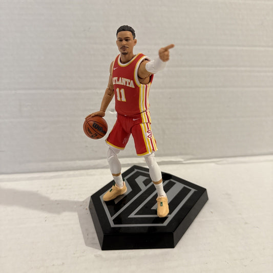 Hasbro Starting Lineup Series 1 - Trae Young 6” Action Figure With Stand & Ball