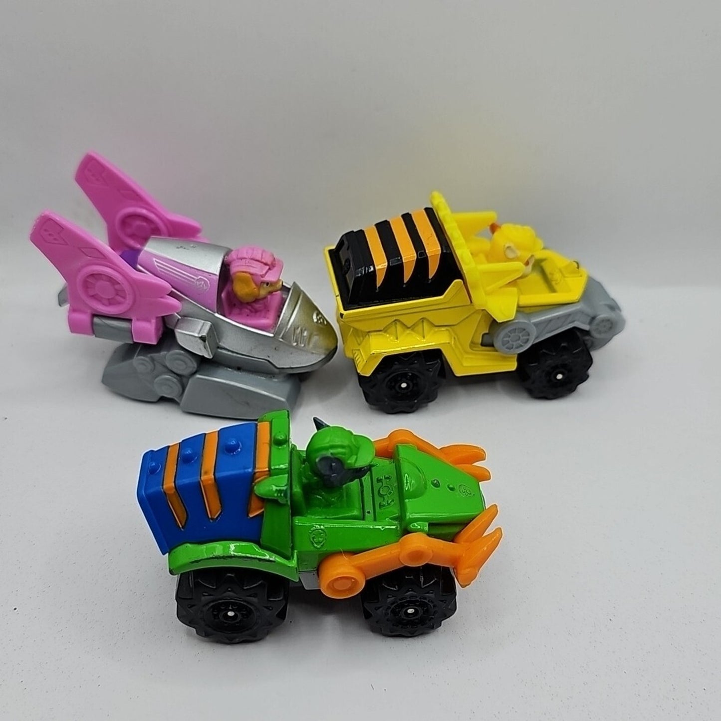 Paw Patrol True Metal Dino Rescue Collectible Die-Cast Vehicle Lot Of 3