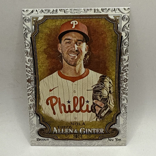 AARON NOLA 2024 Topps Allen & Ginter Foil Filagree High Number Card #334 Phillie