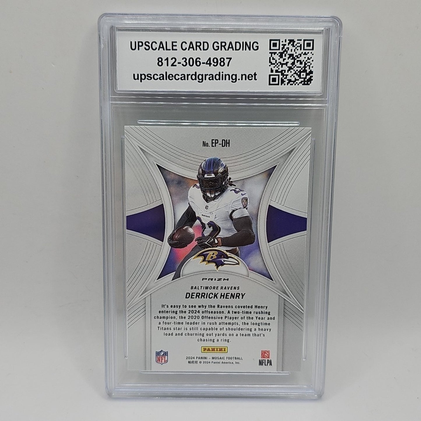 2024 Panini Epic Performers Derrick Henry #EP-DH Green Mosaic Prizm Graded 9