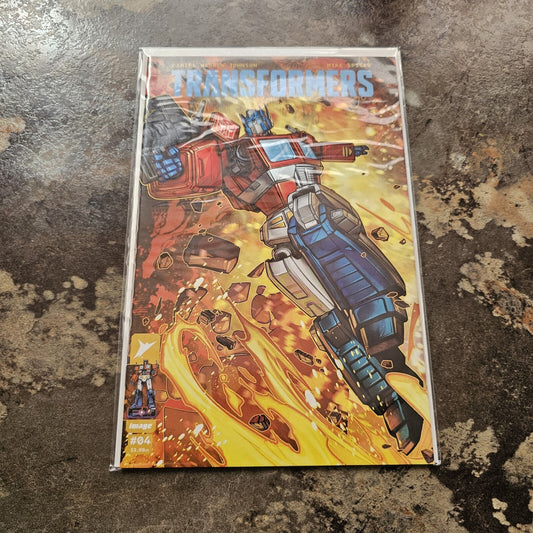 Transformers #04 Comic Book Collectible - Darren Warren Johnson - Mike Spicer
