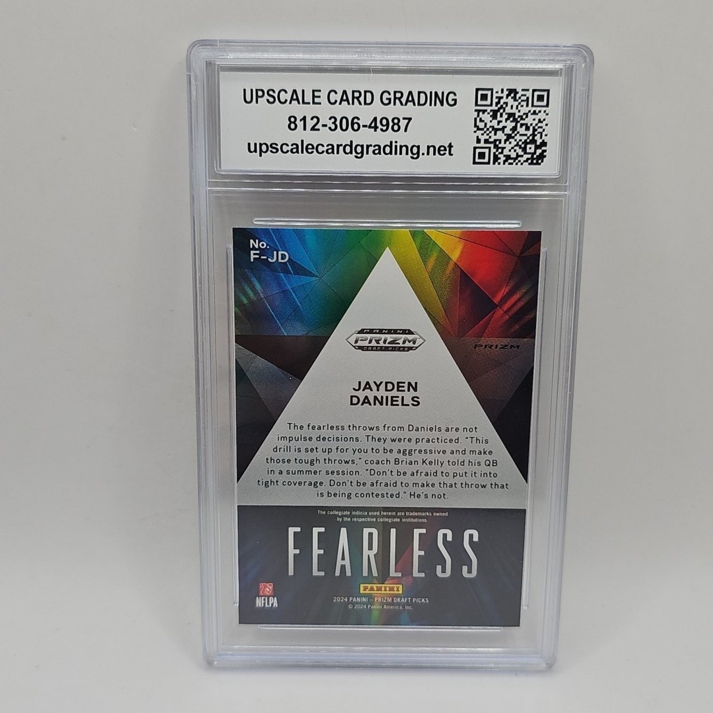 2024 Prizm Draft Picks #FJD Jayden Daniels Fearless Green Prizm Graded 10