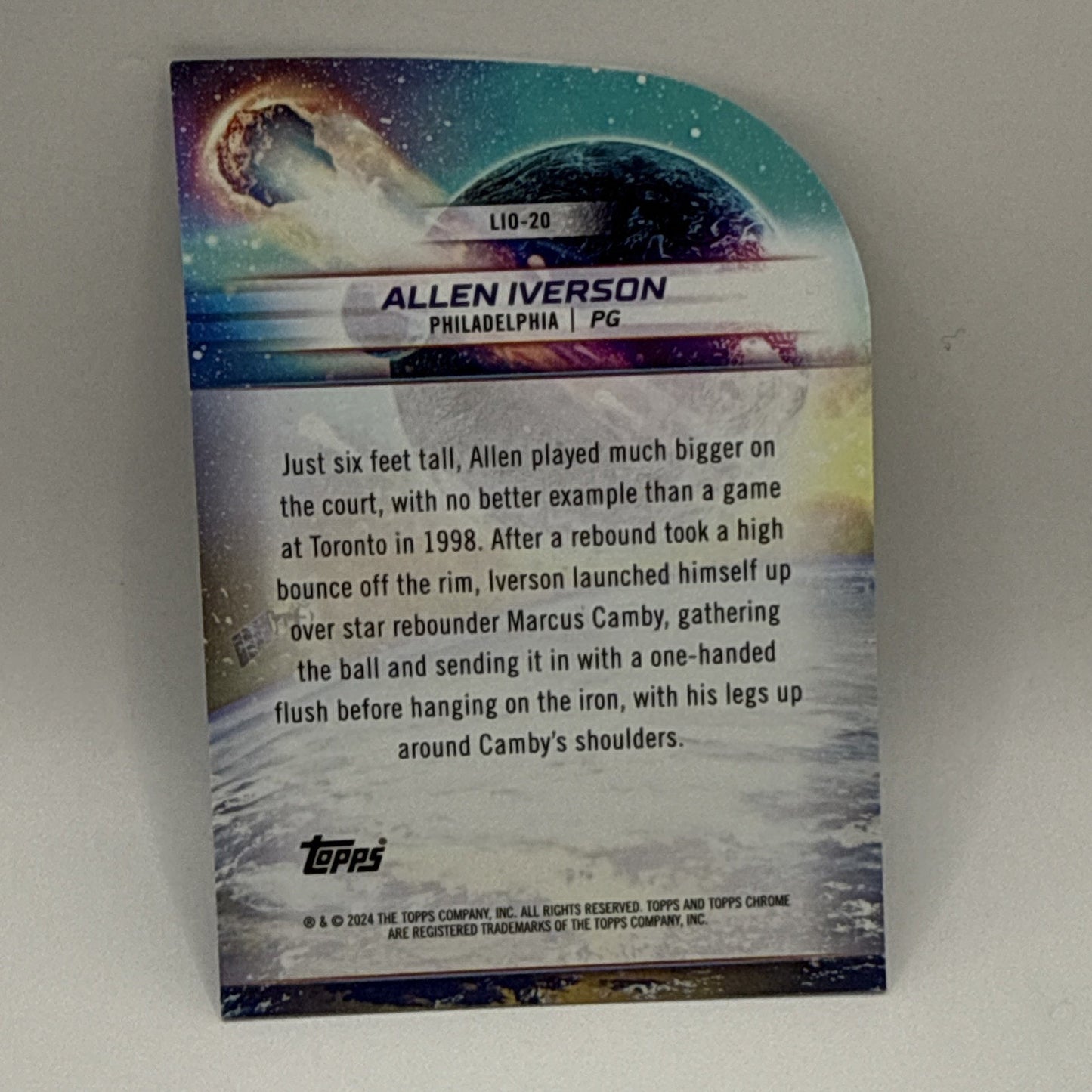 2023-24 Topps Cosmic Chrome - Launched Into Orbit Allen Iverson #LIO-20