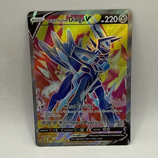 Origin Forme Dialga V SWSH255 SWSH: Sword & Shield Promo Cards Holo HP DMG Card