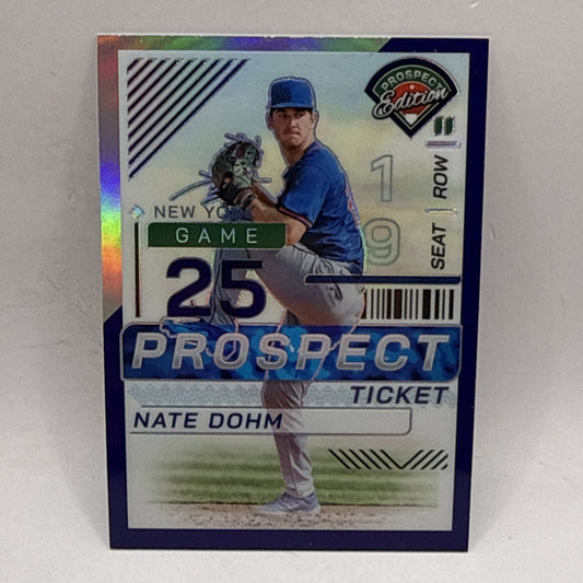 2024 Prospect Edition Nate Dohm Purple /99 St Louis Cardinals MLB Baseball Card