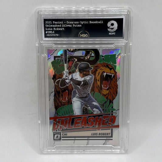2021 Panini Donruss Optic - Unleashed Luis Robert #UNL6 Graded 9 Mint MLB Card