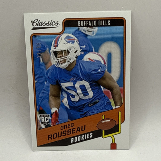 2021 Classics Red Back #200 Greg Rousseau /99 NFL Buffalo Bills Card