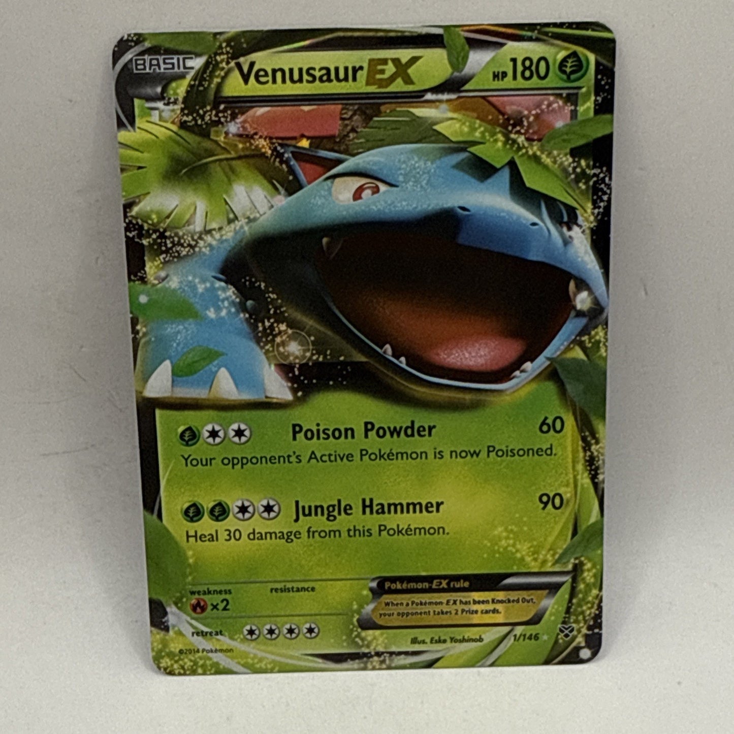 Venusaur EX 1/108 Evolutions Holo Pokemon TCG MP Collectible Card