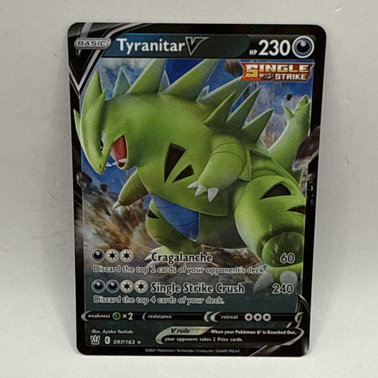 Tyranitar V - 097/163 - Pokémon TCG - Sword & Shield - Holo Ultra Rare - NM