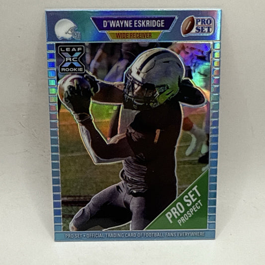 2021 Leaf Pro Set Metal Blue D'Wayne Eskridge RC /10 SP NFL Seahawks