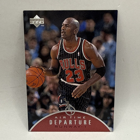 MICHAEL JORDAN UPPER DECK 1997 AIR TIME ARRIVAL DEPARTURE NBA BULLS