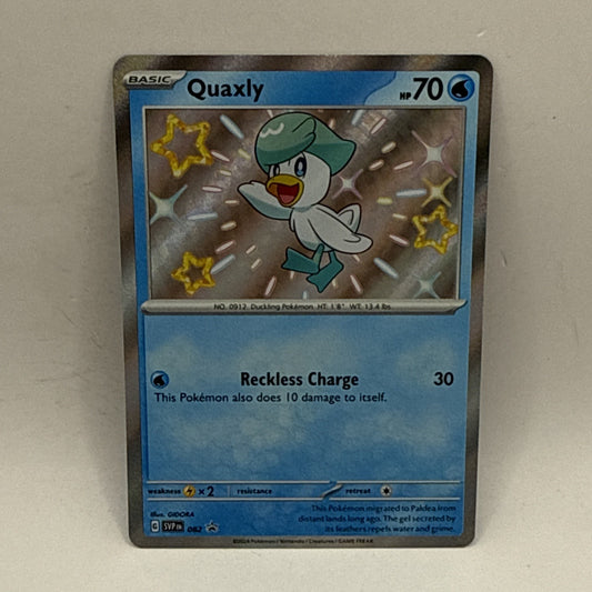 Quaxly SVP 082 Black Star Promo Scarlet And Violet Pokemon Card NM Tcg