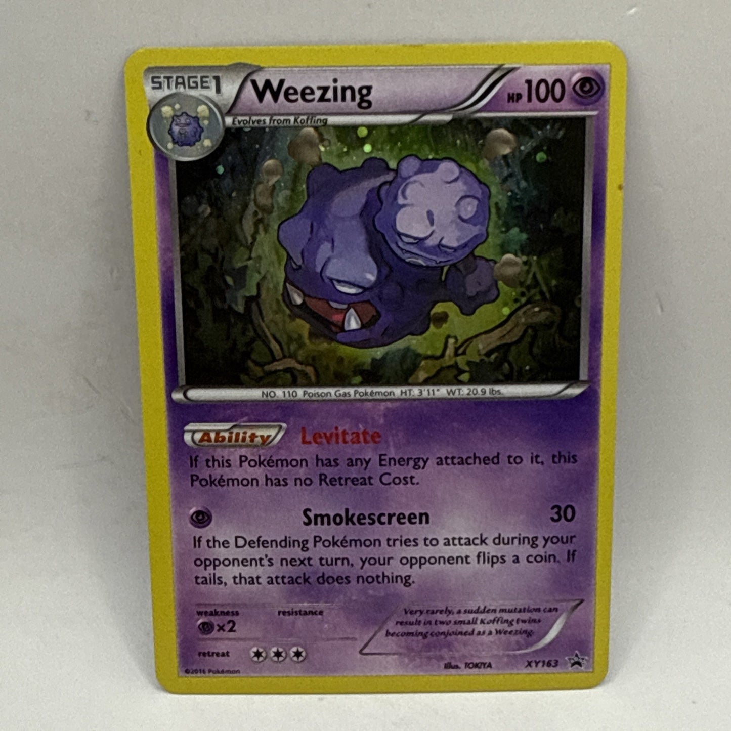 Weezing - Holo - XY163 Black Star Promo - Pokémon TCG - 2014 HP Card