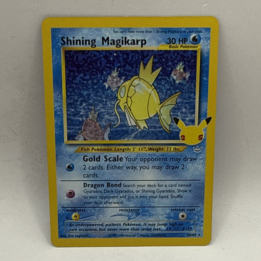 Shining Magikarp 66/64 Celebrations: Classic Collection Holo HP Card