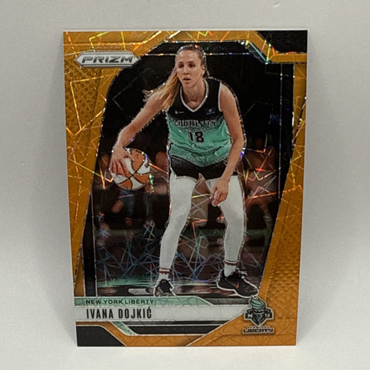 2024 Panini Prizm WNBA - Ivana Dojkic #104 Orange Velocity Prizm