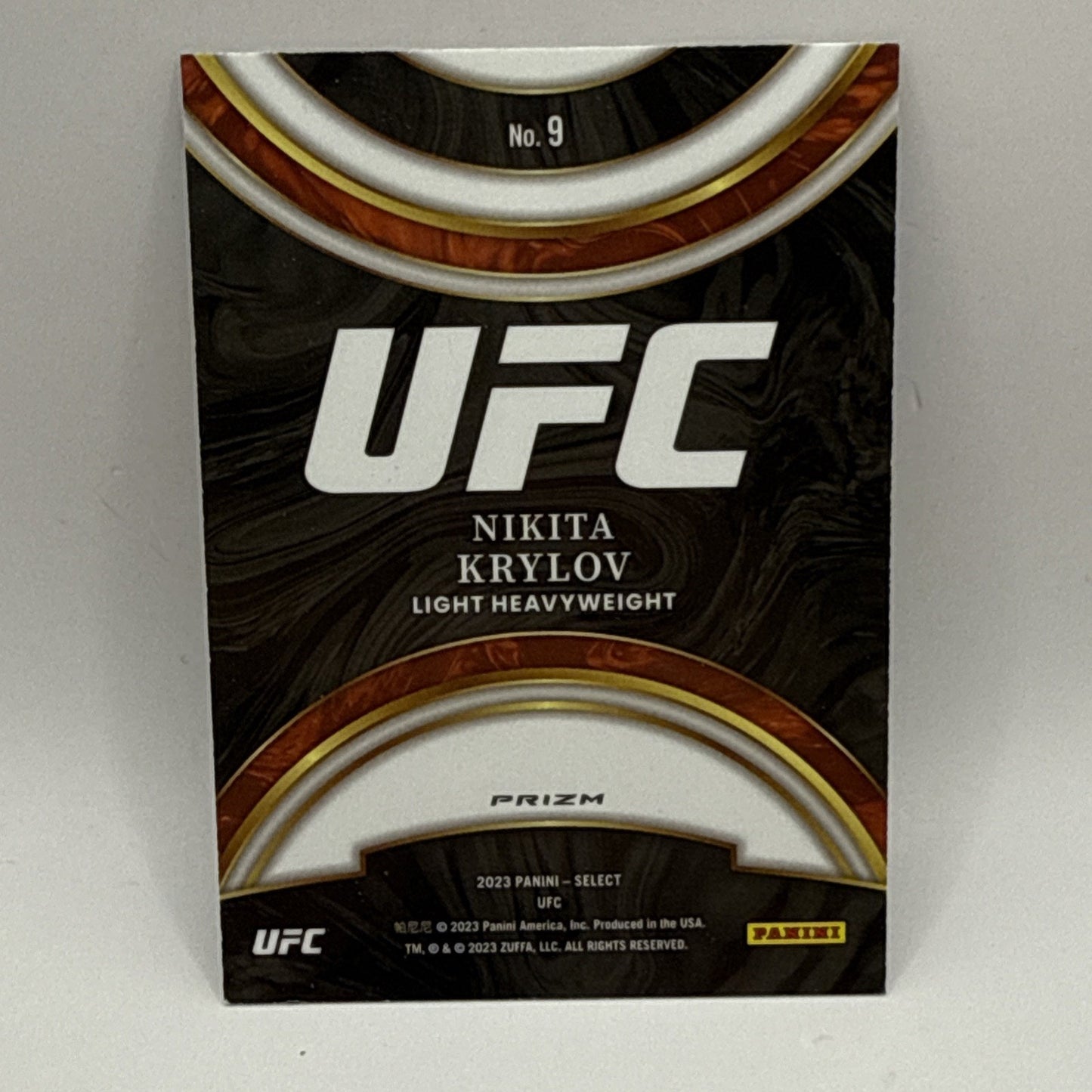 2023 Panini Select UFC Nikita Krylov Global Icons Flash Prizm - Lt Heavyweight