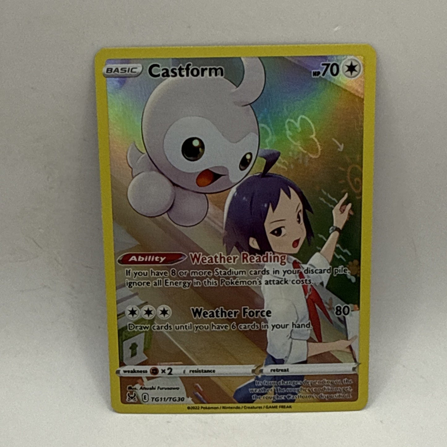 Pokemon TCG Castform Lost Origin Trainer Gallery TG11/TG30 Holo Ultra Rare NM