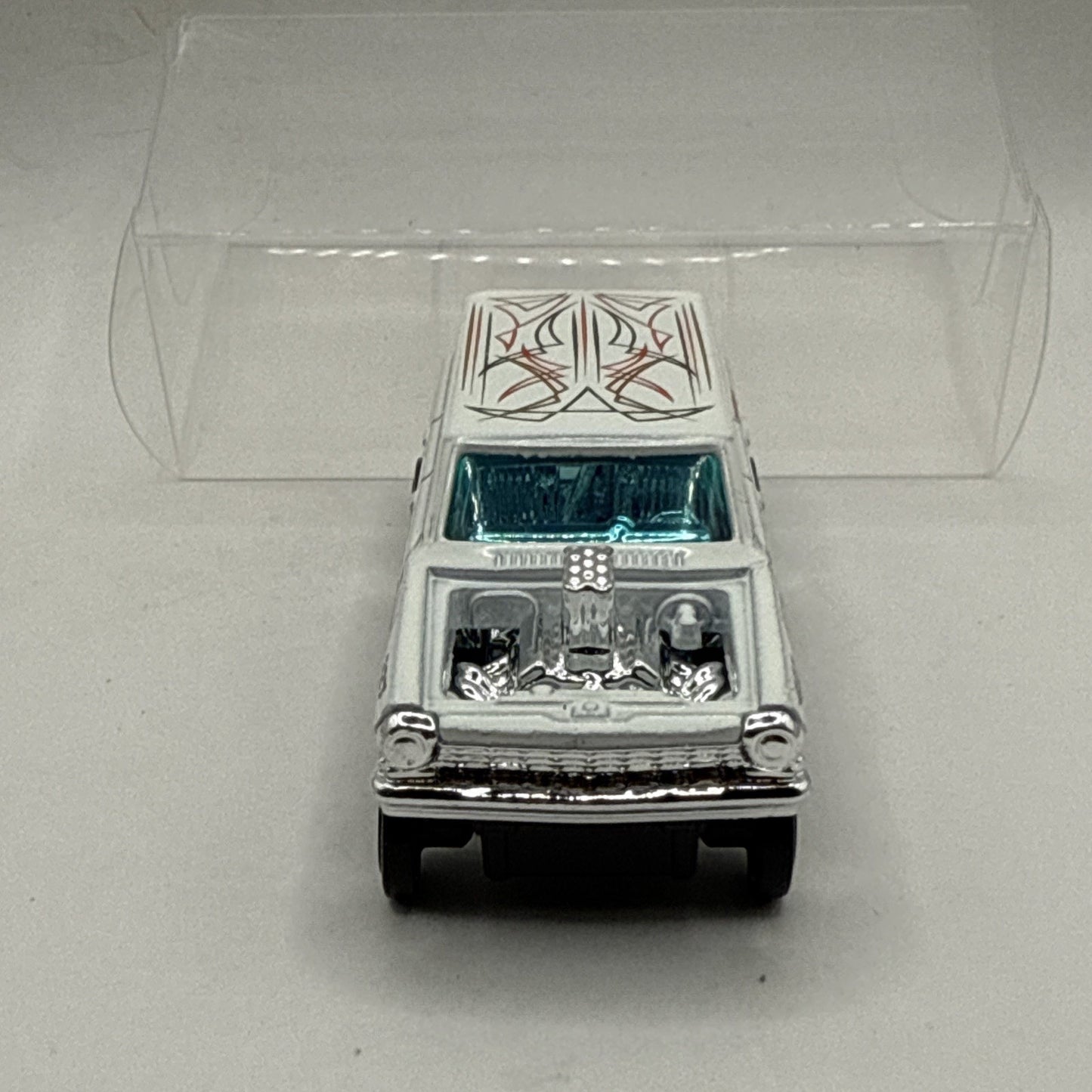 HW GASSERS 64 CHEVY NOVA GASSER FYB75 WHITE - 2025 Hot Wheels 1:64 Scale Toy Car