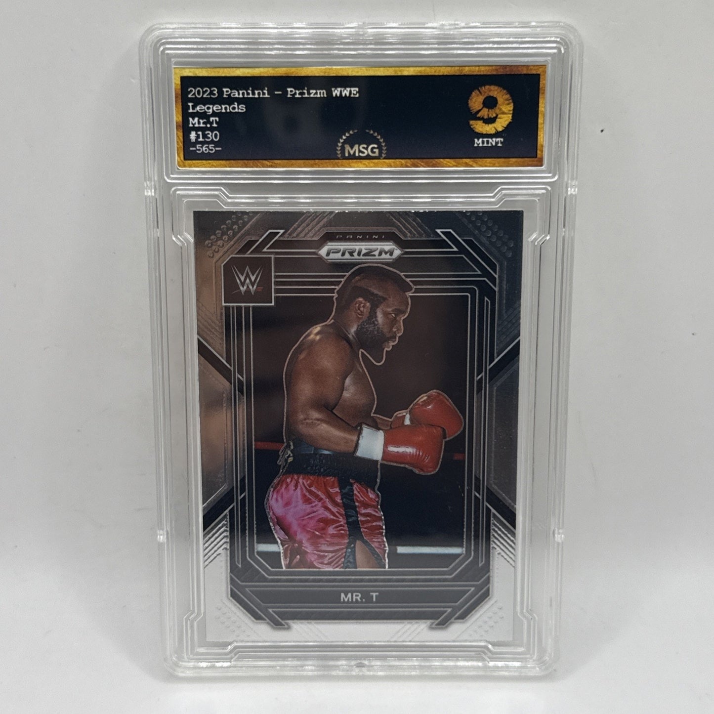 Mr. T 2023 Panini Prizm WWE #130 WRESTLING - BOXING - Actor - Graded 9 Mint