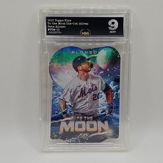 2022 Topps Fire MLB To The Moon PETE ALONSO New York Mets TTM-11 Die-Cut Graded